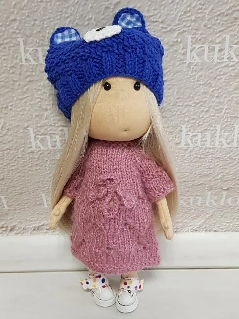 Мишутка голубой 30 см для кукол | 1