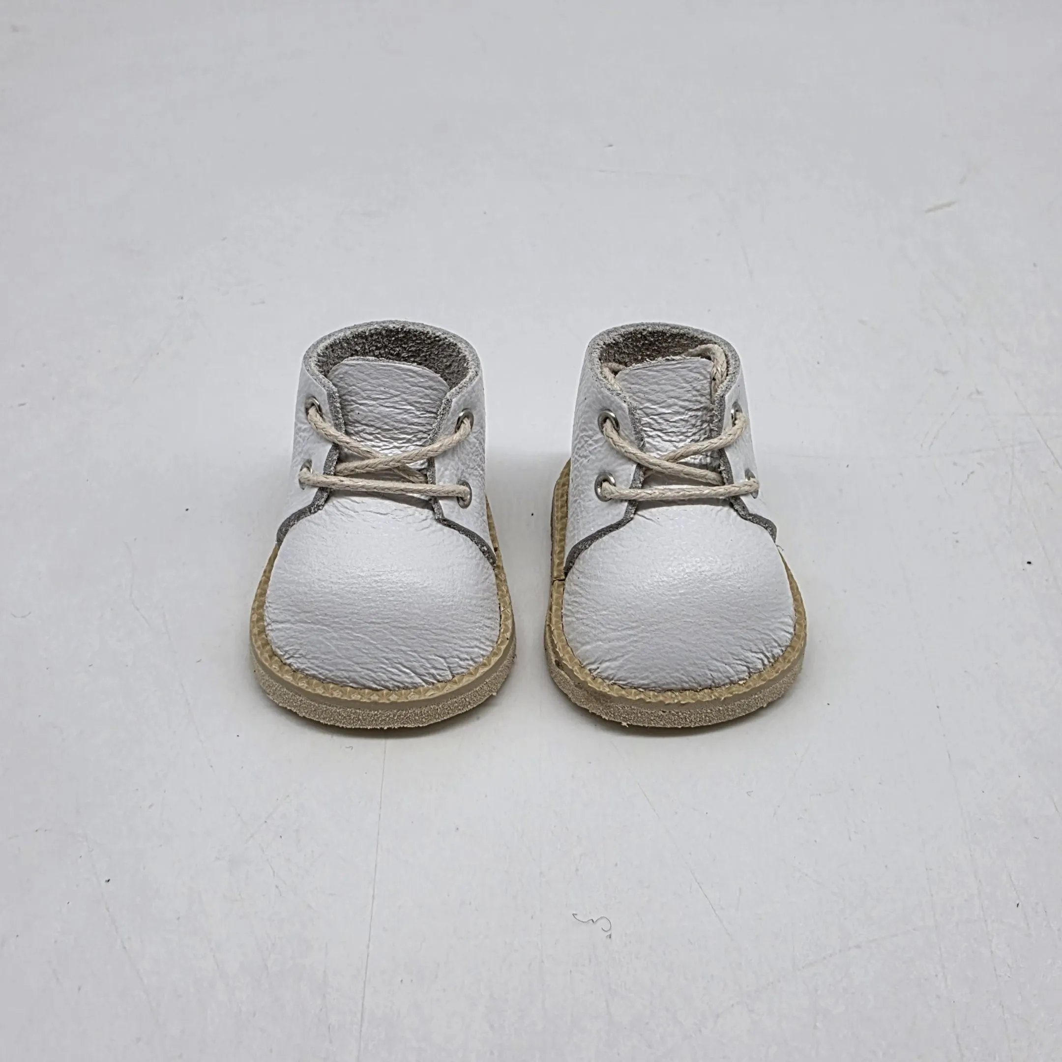 Ботиночки Б-180 натур.кожа цв.белый (01) 4,8см для кукол | 3