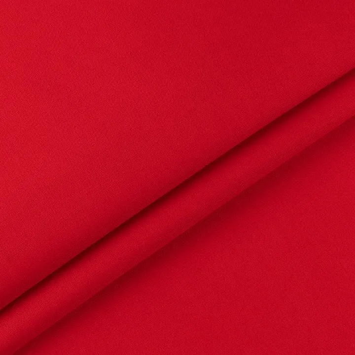 Ткань хлопок КРАСКИ ЖИЗНИ ЛЮКС 50*55см цв.яр.красный 18-1664 для кукол