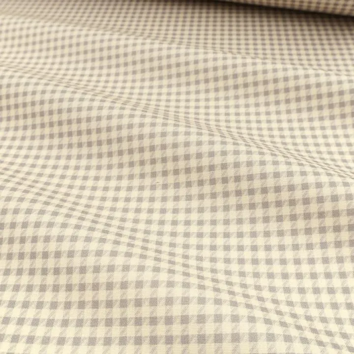 Ткань хлопковая Клетка 50*50см цв.серый/шампань 28126 для кукол