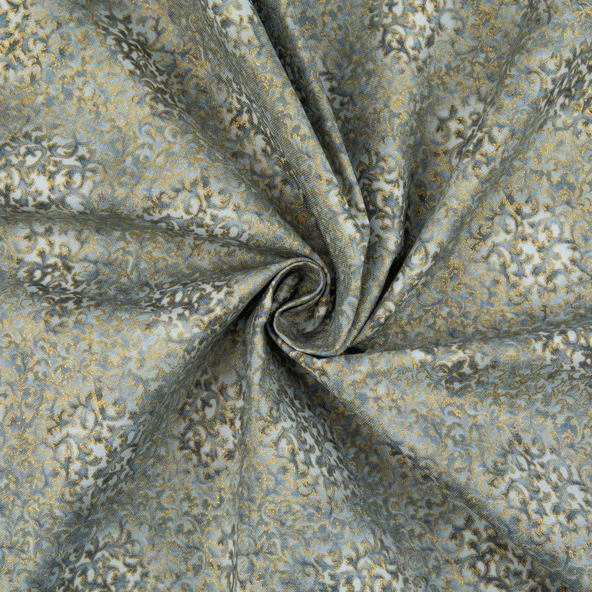 Ткань хлопковая PEPPY FUSIONS 11 METALLIC 50*55см EYJM-6644-186 SILVER для кукол | 1