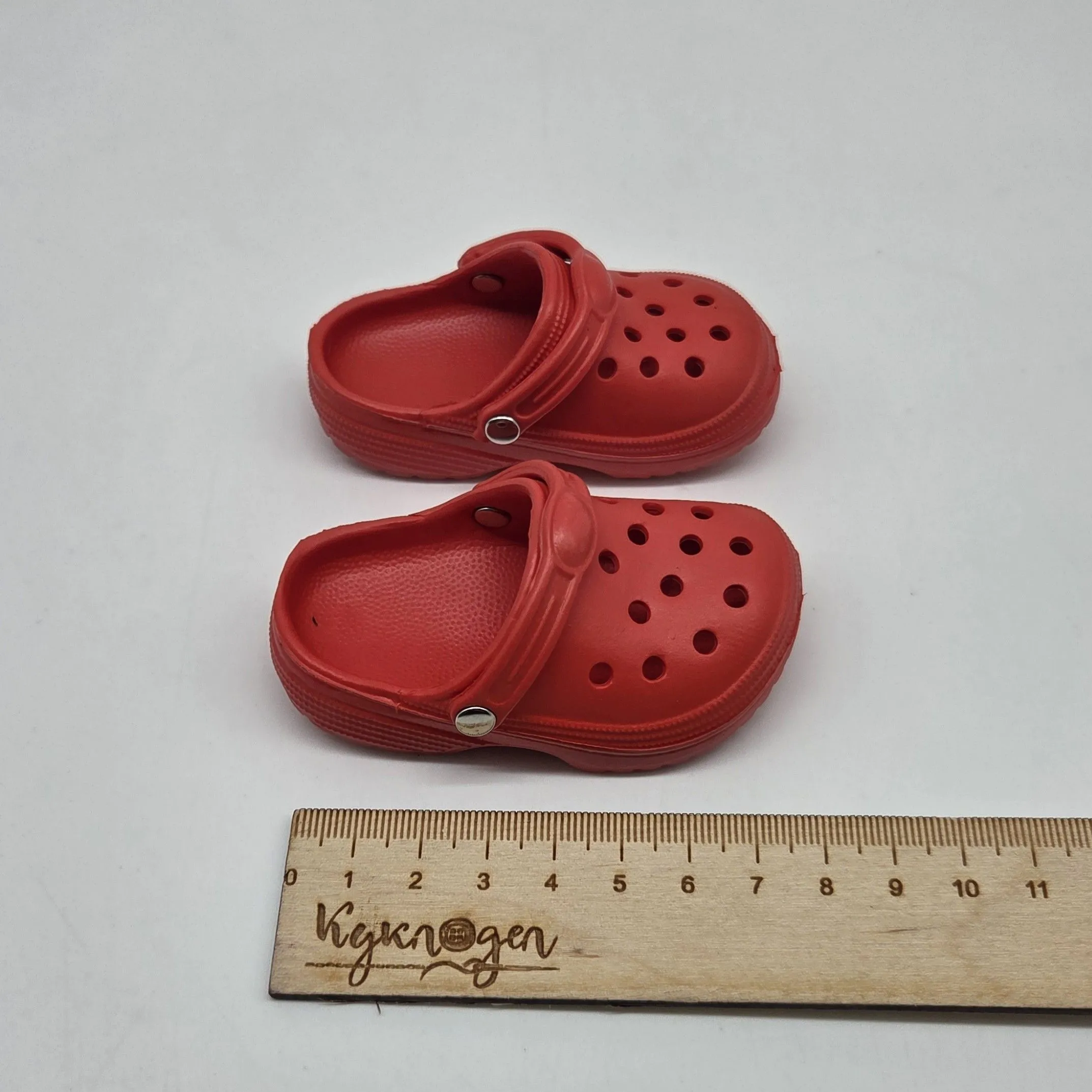 Кроксы 8,3см цв.красный (07) К-187 для кукол | 2