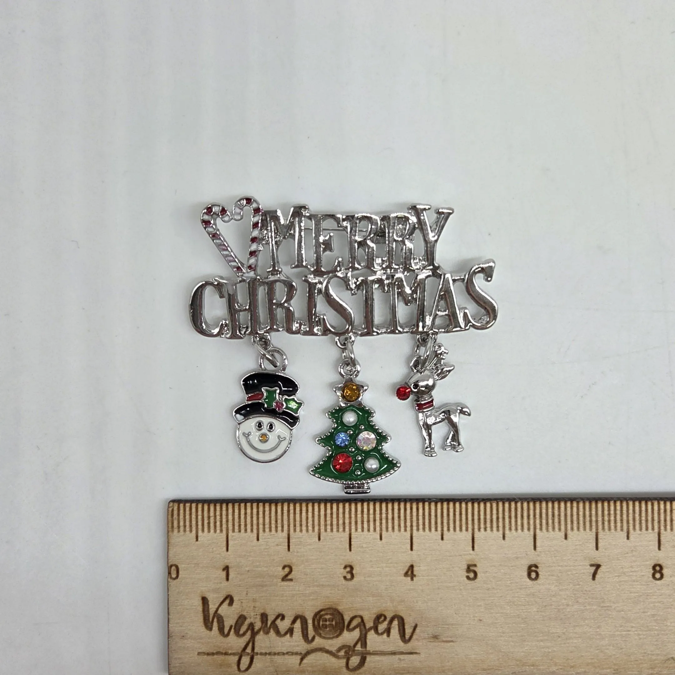 Брошь Merry Christmas 5*5см 27857 для кукол | 1