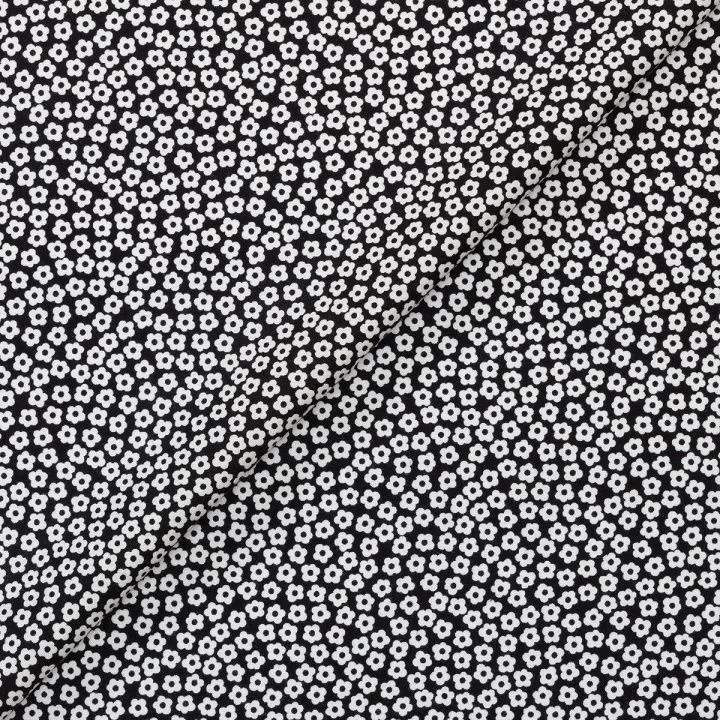 Ткань хлопковая 4517 цв.чёрный (901) 50*55см для кукол