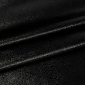 Кожа искусственная на трикотаже 50*45см цв.01 черный TBY.Lth.3129.1 для кукол | 1