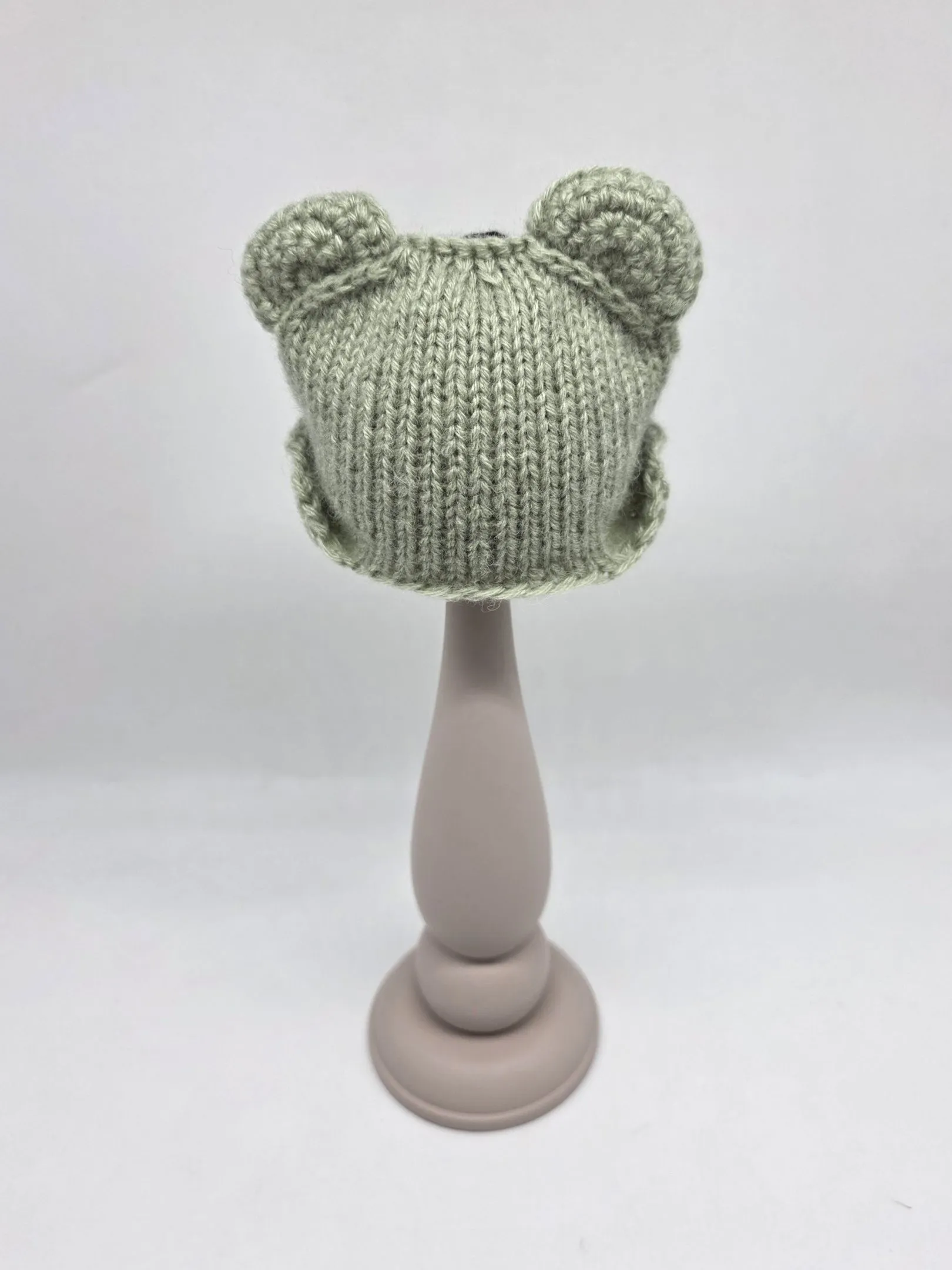 Шапочка-мишка ША-50 цв.полынь (08), обхват 27см для кукол | 2