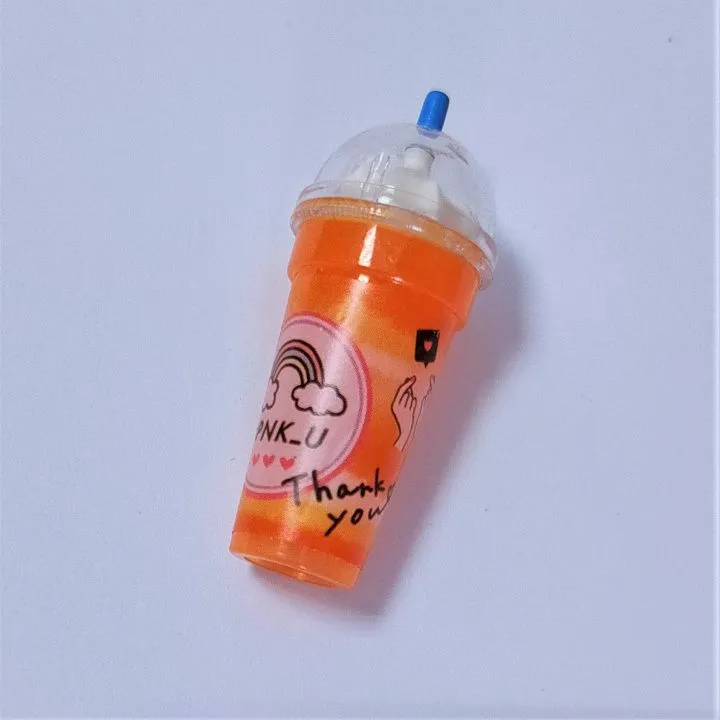 Миниатюра Коктейль 4,2*1,7см цв.оранжевый К-02 для кукол