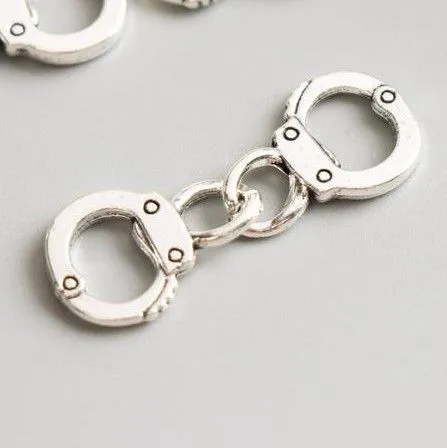 Подвеска Наручники1,1*3см цв.серебро 5037685 для кукол | 1
