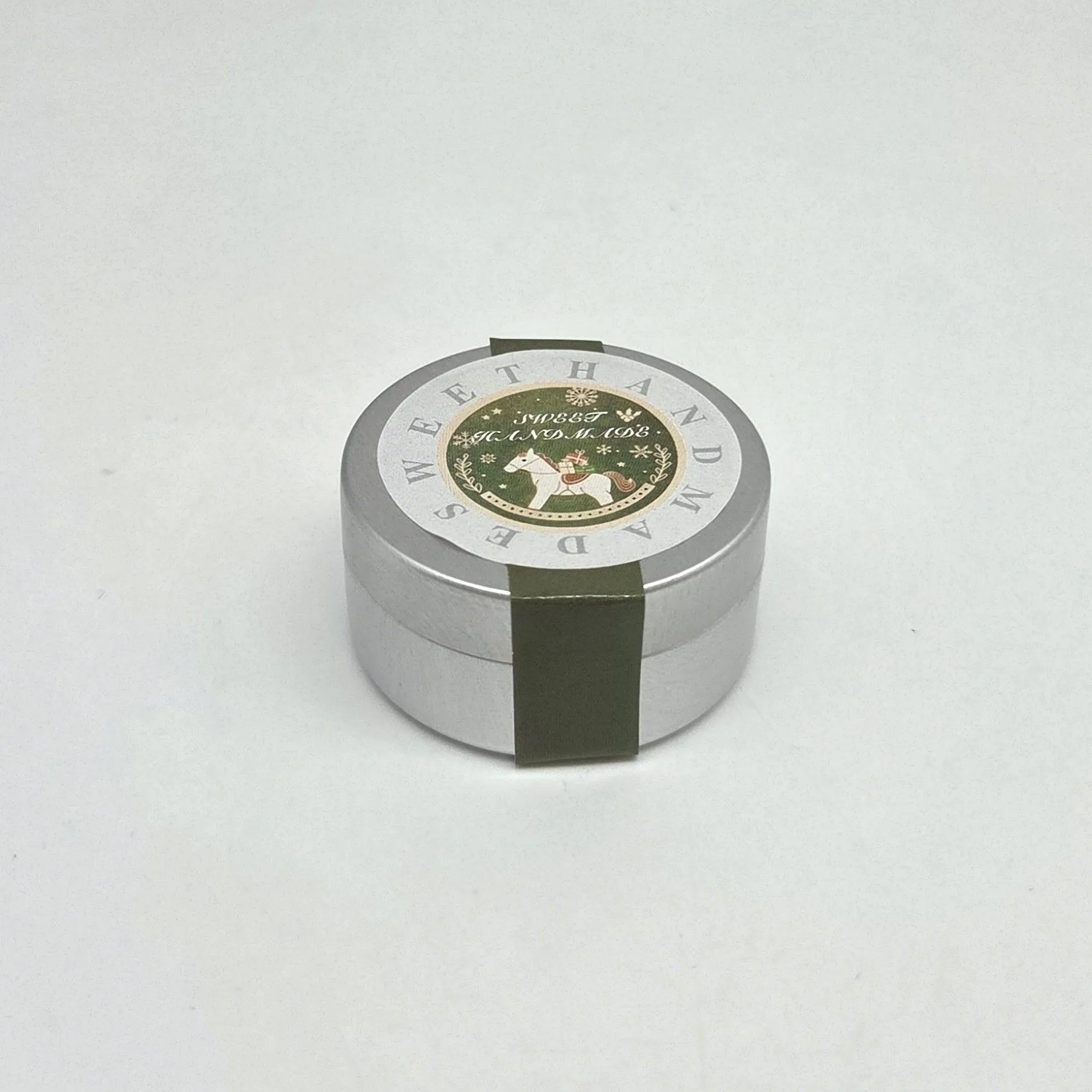 Миниатюрная жестяная подарочная баночка для кукол 3,5*1,7см цв.зелёный 27887 для кукол | 3