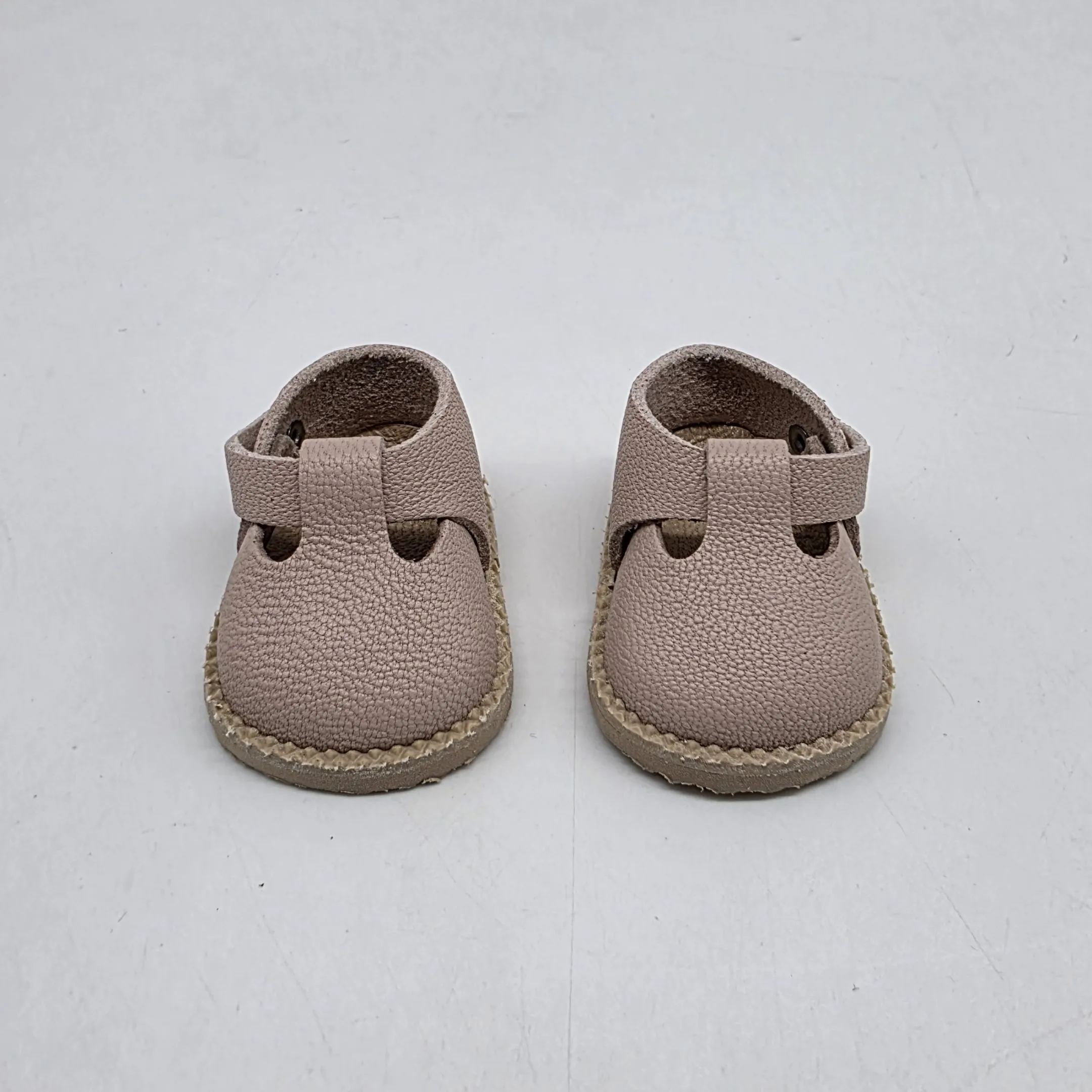 Туфли-сандалии Т-158 для МиниМии натур.кожа цв.пудра (02) 4,7см для кукол | 4