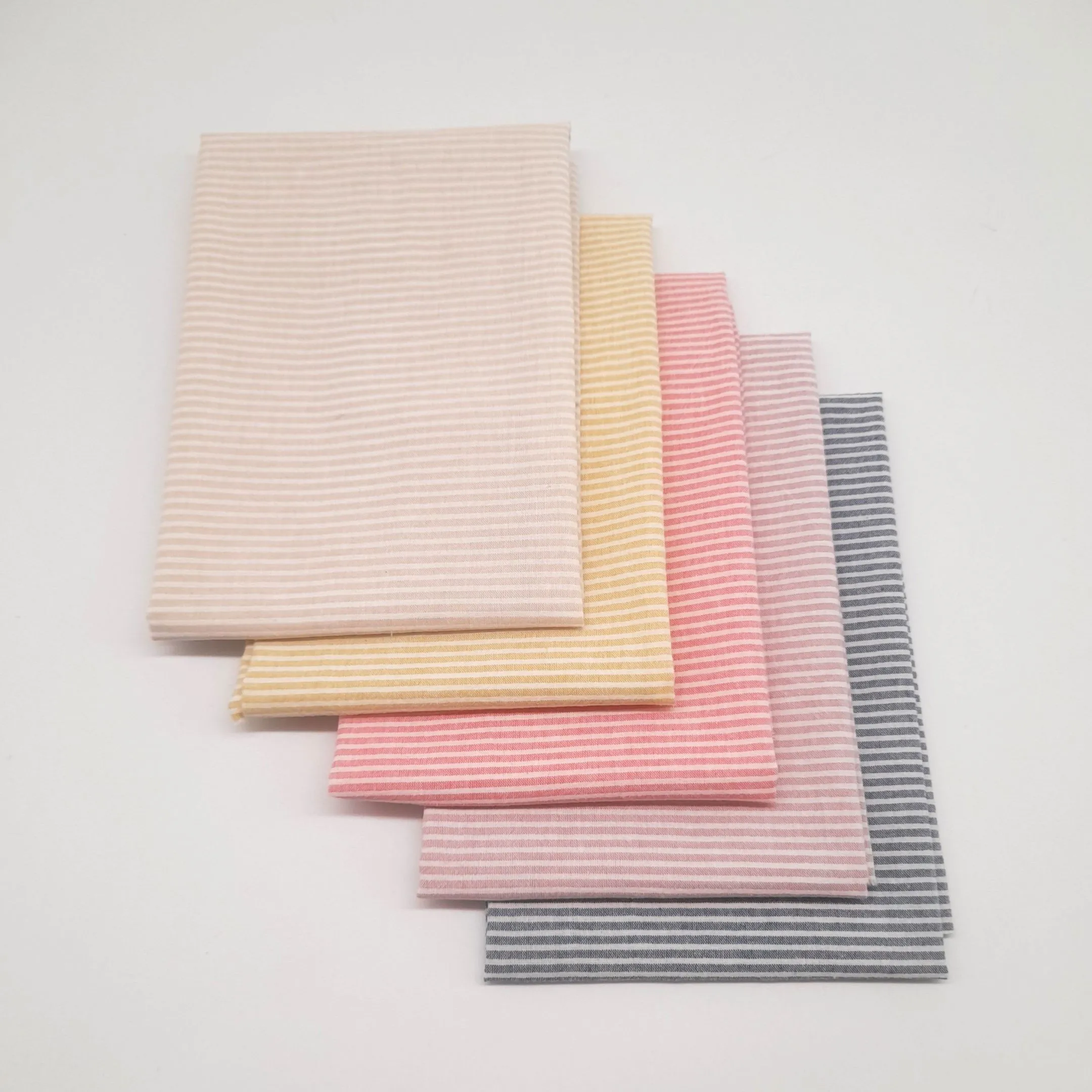 Набор ткани Варёный (стираный) хлопок Полоска (5 шт.) 28059 для кукол | 4