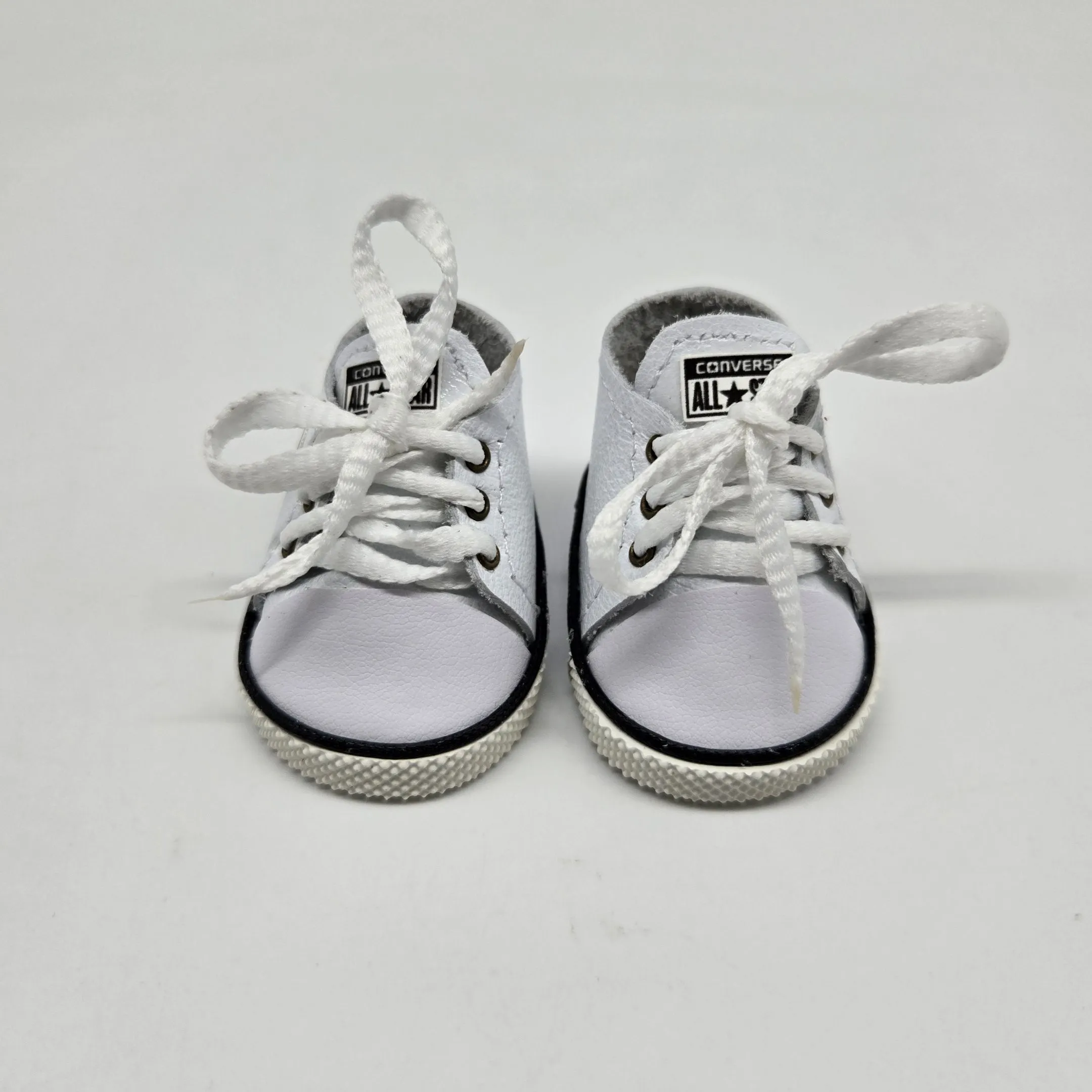 Кеды Конверсы К-114 натур.кожа 5,5см цв.белый (01) для кукол | 1