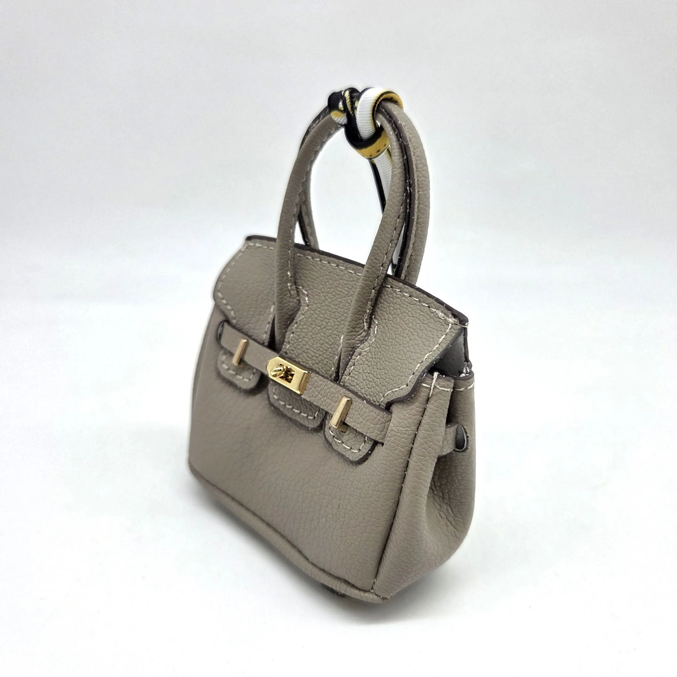 Сумка 7*7,5*3см цв.бежево-серый (10) С-156 для кукол | 2