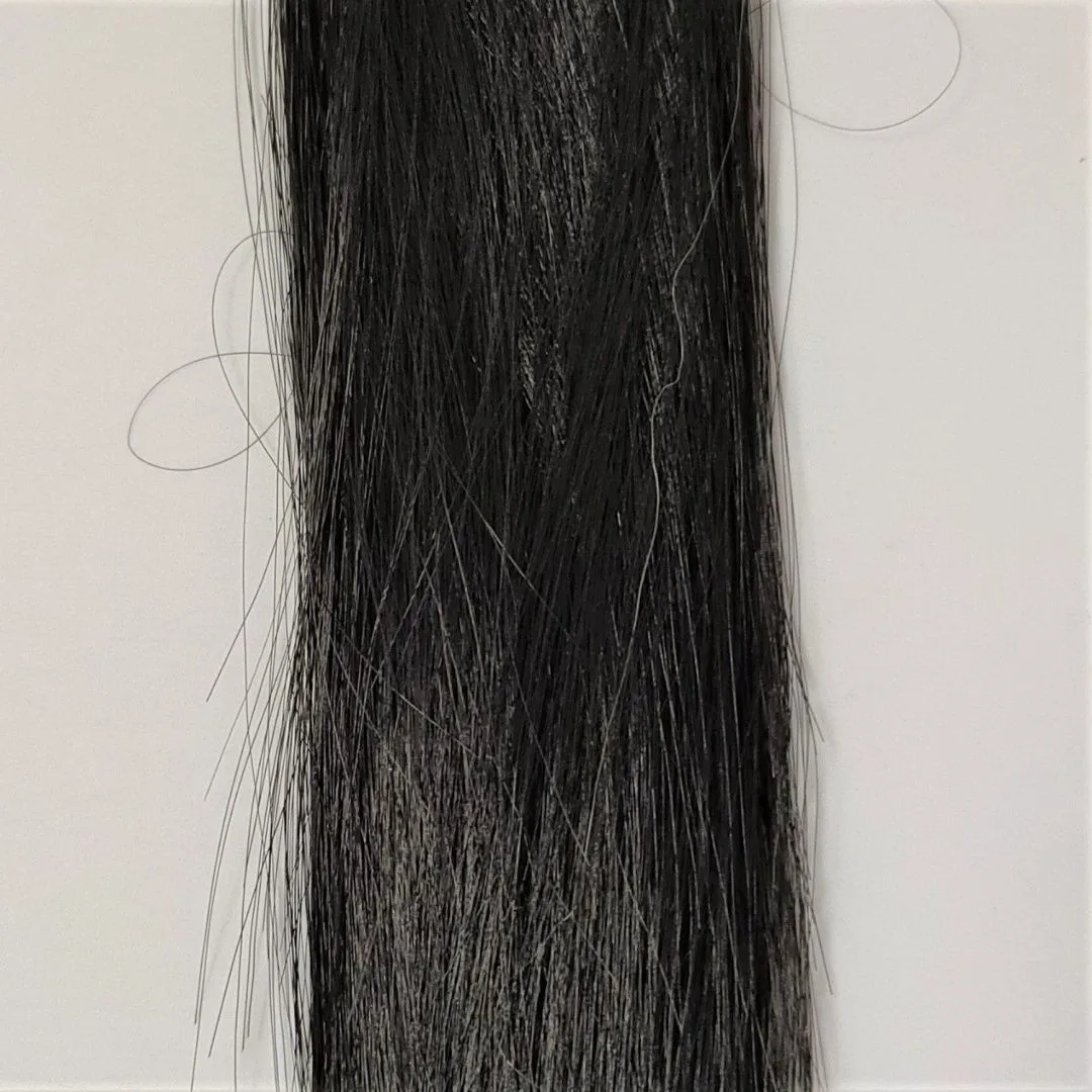 Трессы Т-152 прямые цв.чёрный (01В) 20cм для кукол | 1