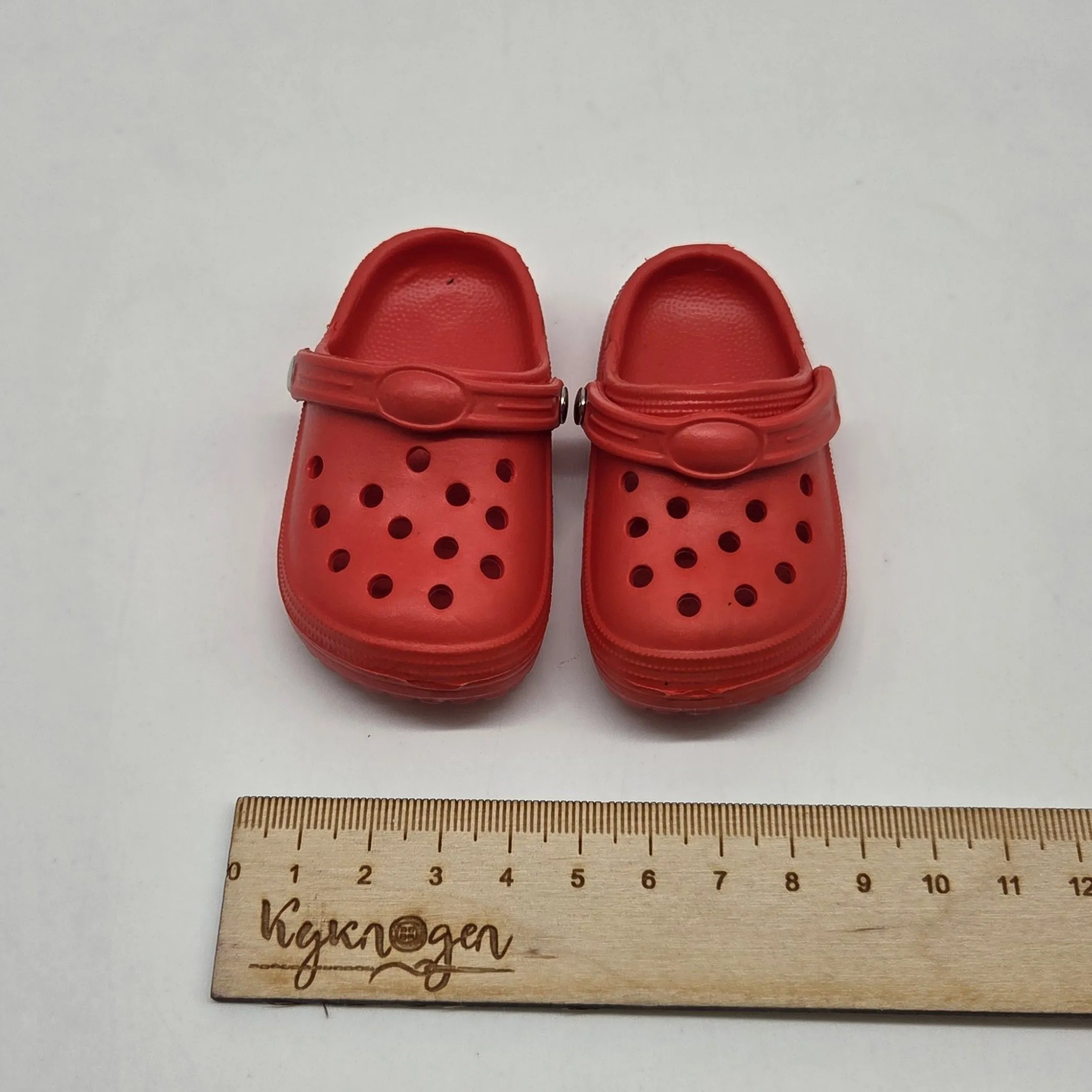 Кроксы 8,3см цв.красный (07) К-187 для кукол | 3