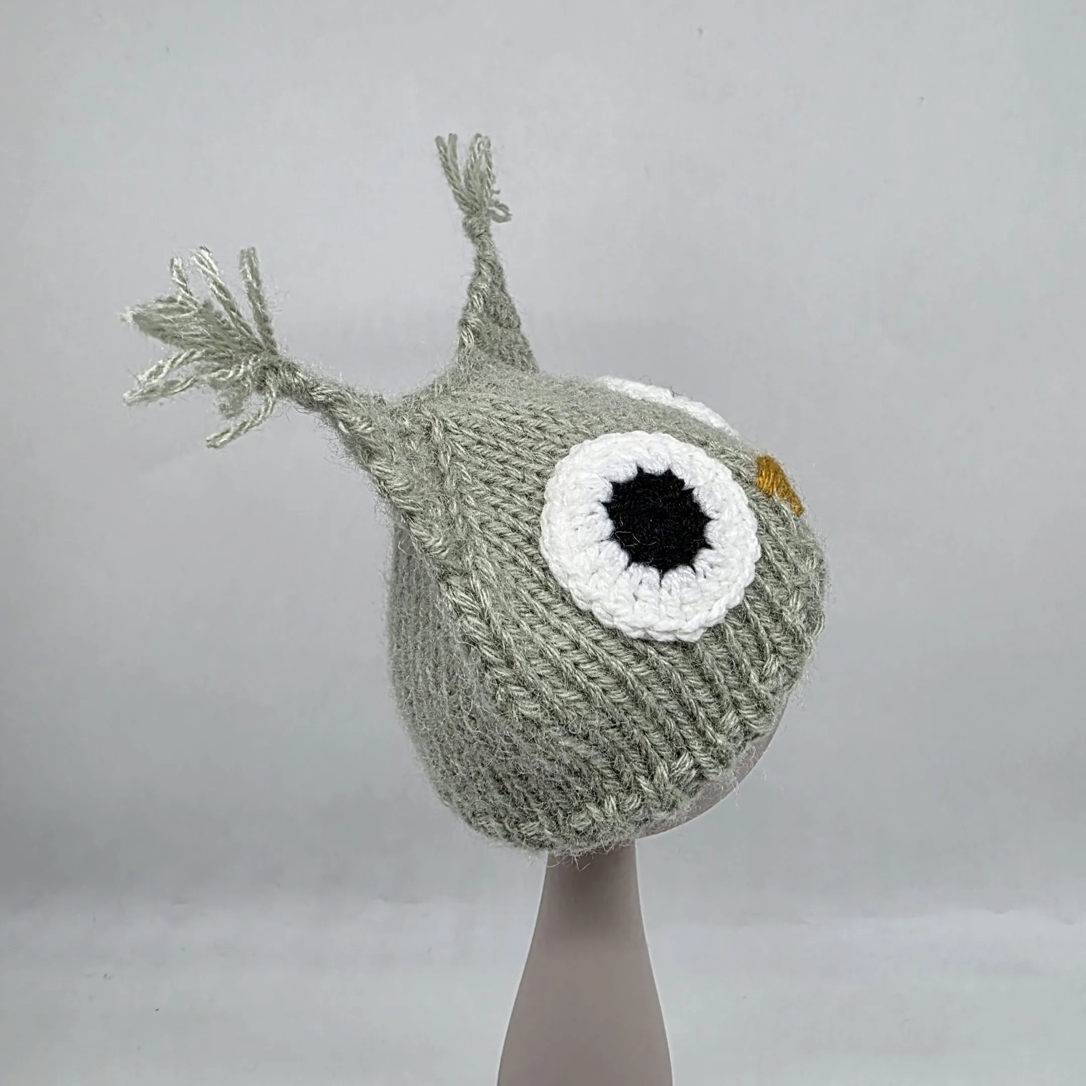 Шапочка-Сова ША-24 цв.мятный (03), обхват 27см для кукол | 2