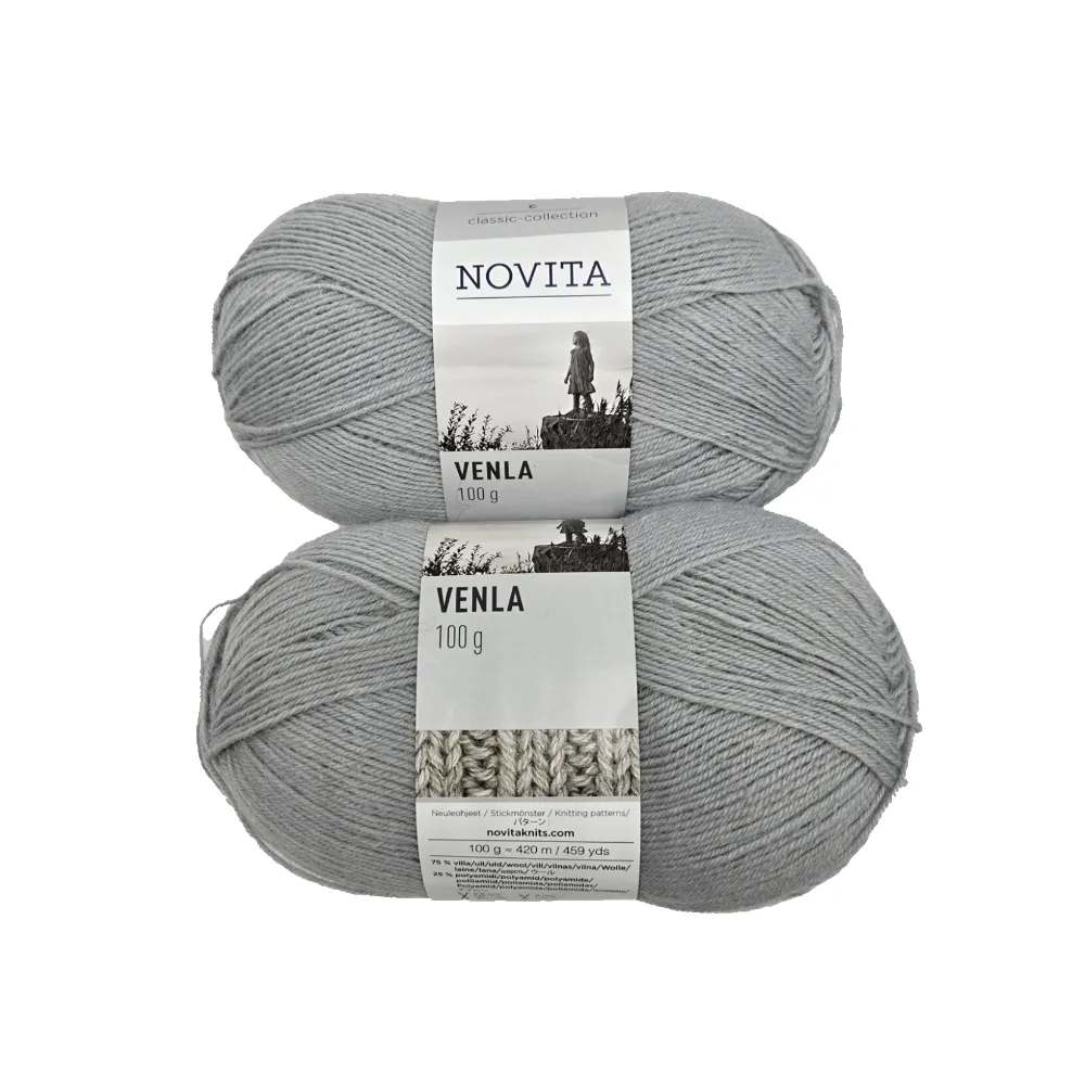 прязха новита венла 100гр тсв 406 серыы для кукол | 2