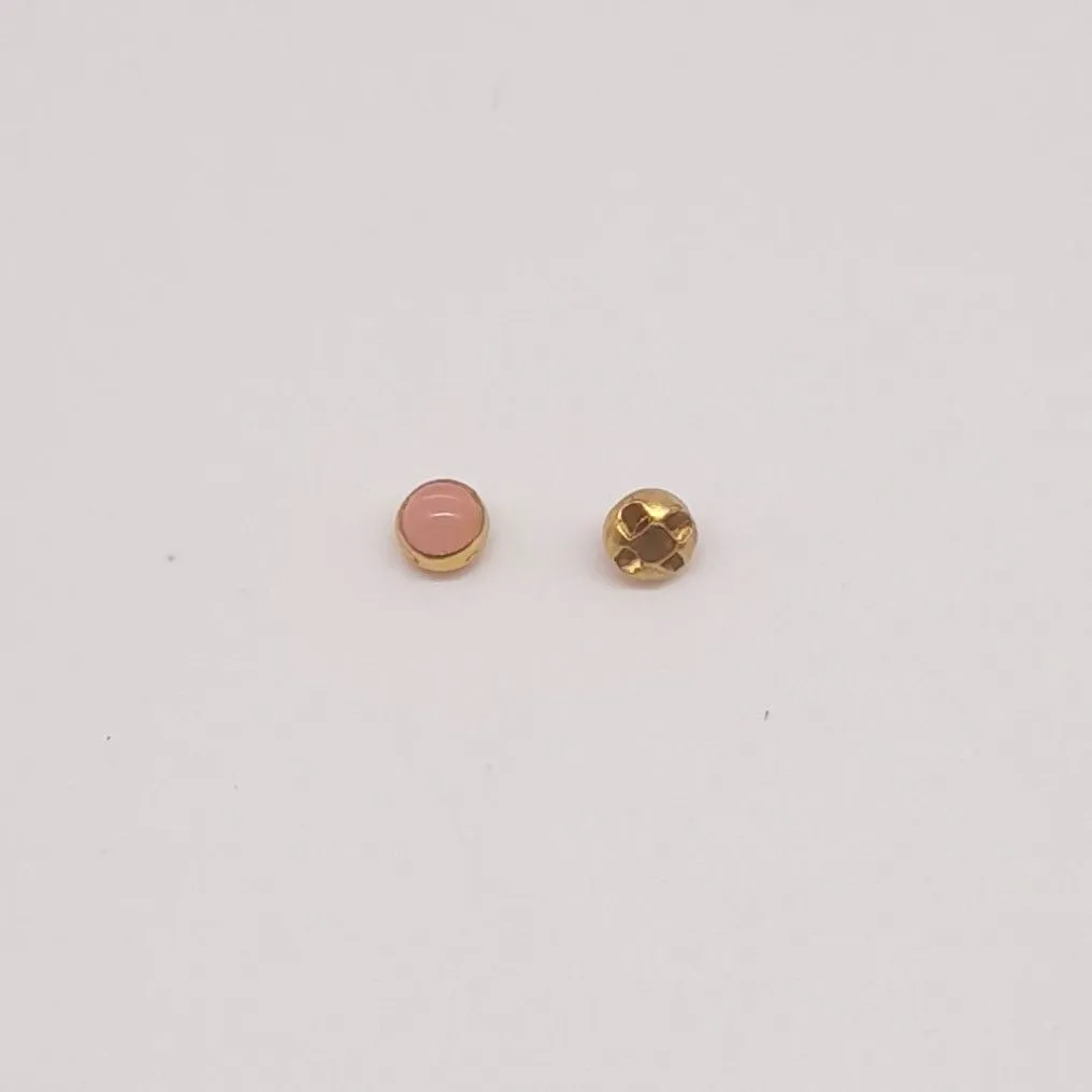 Пуговица П-06 5мм цв.розовый (18) 1шт. для кукол | 1