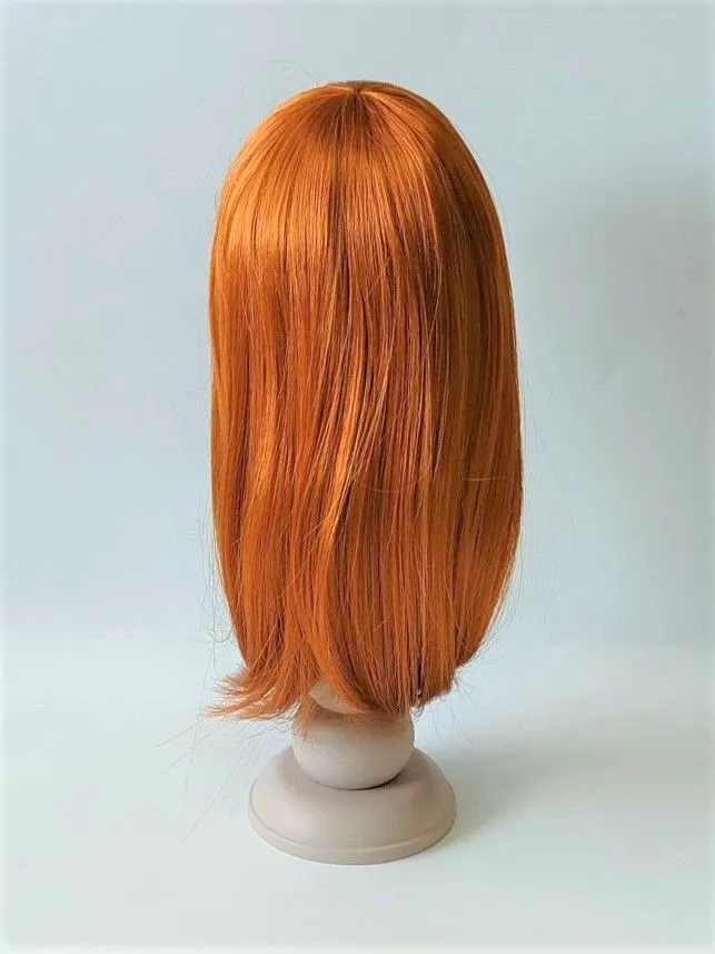 Парик П-101 с челкой цв.рыжий (8W) обхват 27см для куклы Рыжика школа Т. Коннэ для кукол | 3