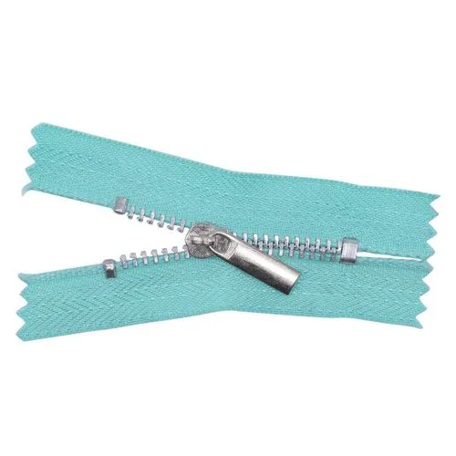 Молния-мини Неразъёмная металл 5см цв.мятный 28335 для кукол