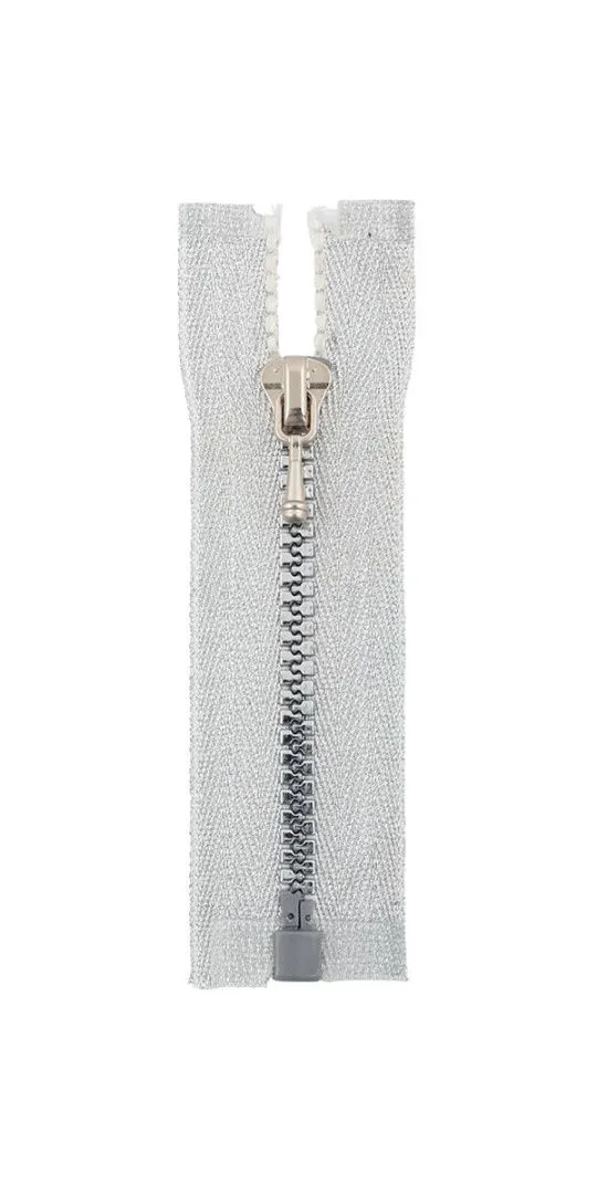 Молния-мини Трактор пластик 8см разъёмная цв.под серебро (№002) ZipD 3Т для кукол | 1