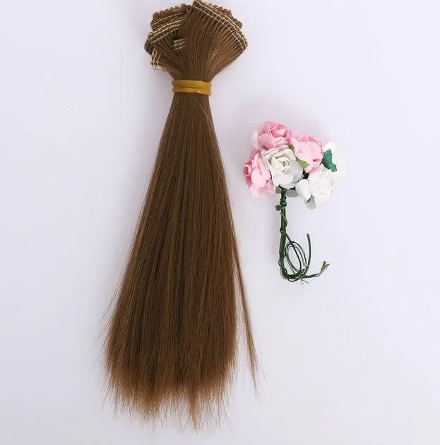 Трессы Т-27 прямые цв.045 (Светлый день) 15см+веночек для кукол