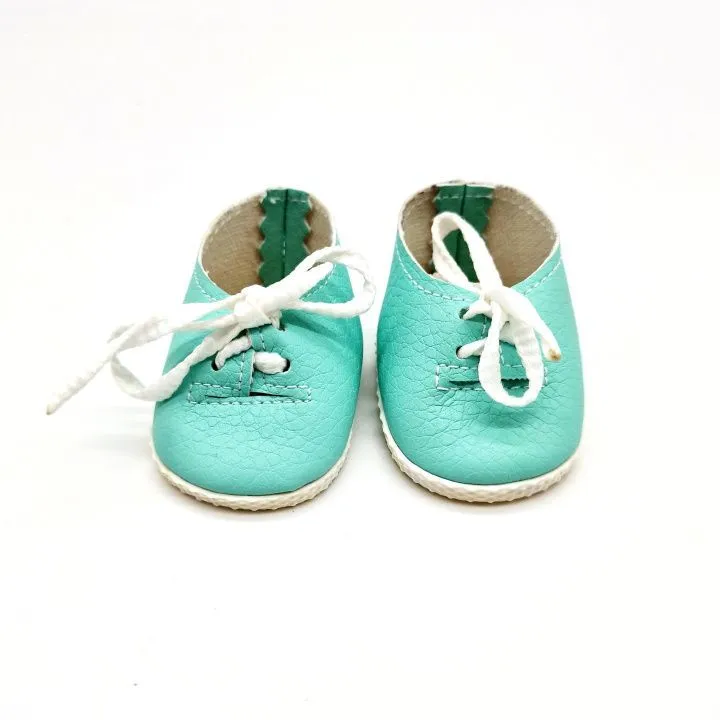  Ботиночки-слипоны Б-001 цв.мята 5см для кукол