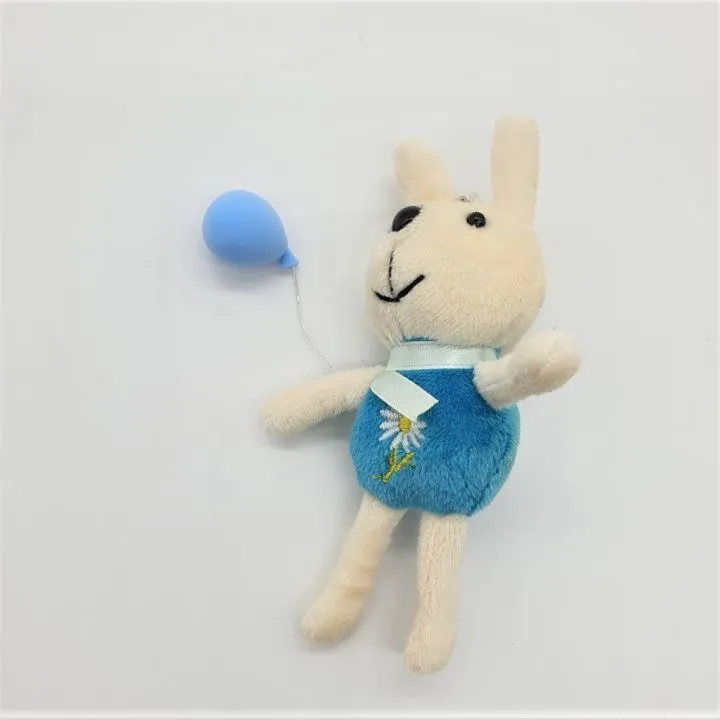 Воздушный шар миниатюра 2см цв.голубой для кукол