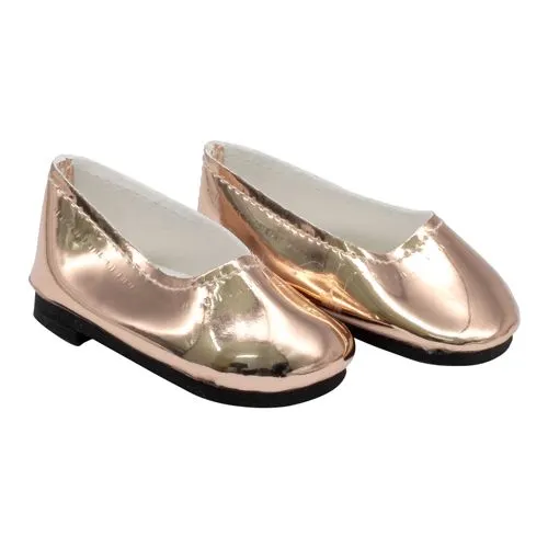 Туфли Т-84 искусств.кожа цв.розовое золото (01) 7см для кукол