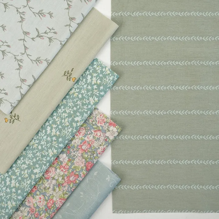 Набор ткани Сатин №3 "Лиственный сон" 45*30см 6шт. 27790 для кукол