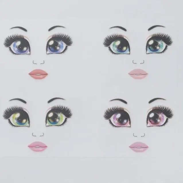 Глаза-термопереводки для кукол