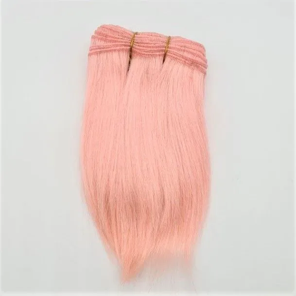 Трессы козочка прямые цв.розовый упаковка 4,8-5м для кукол