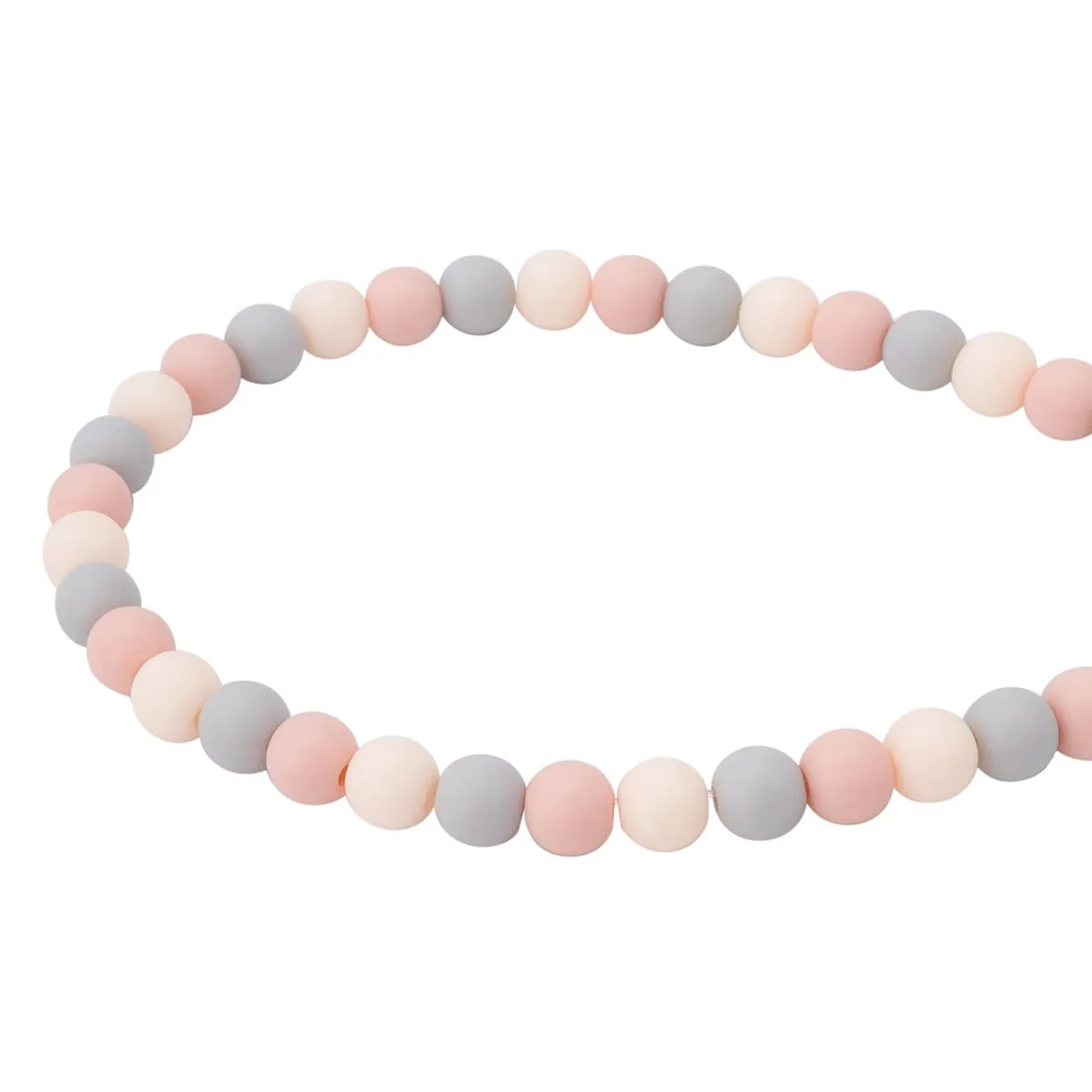 Бусины пластиковые матовые, круглые d-6мм, 50гр. цв.00002 бежево-серый 7748416 для кукол | 2