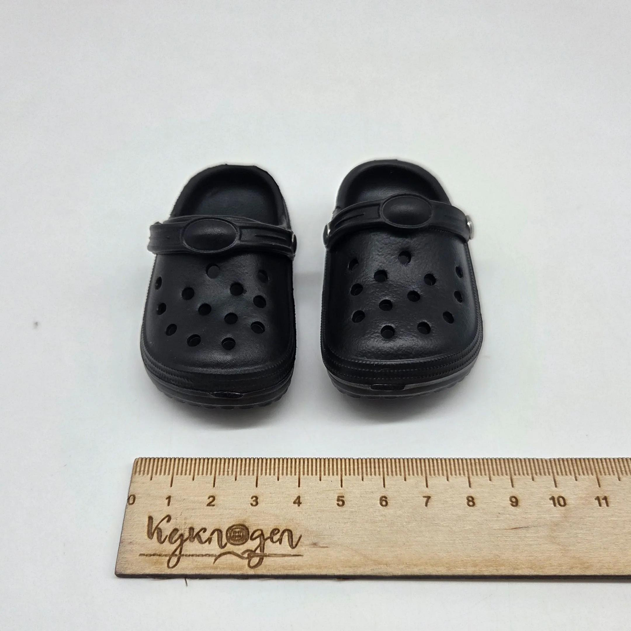 Кроксы 8,3см цв.чёрный (02) К-187 для кукол | 2