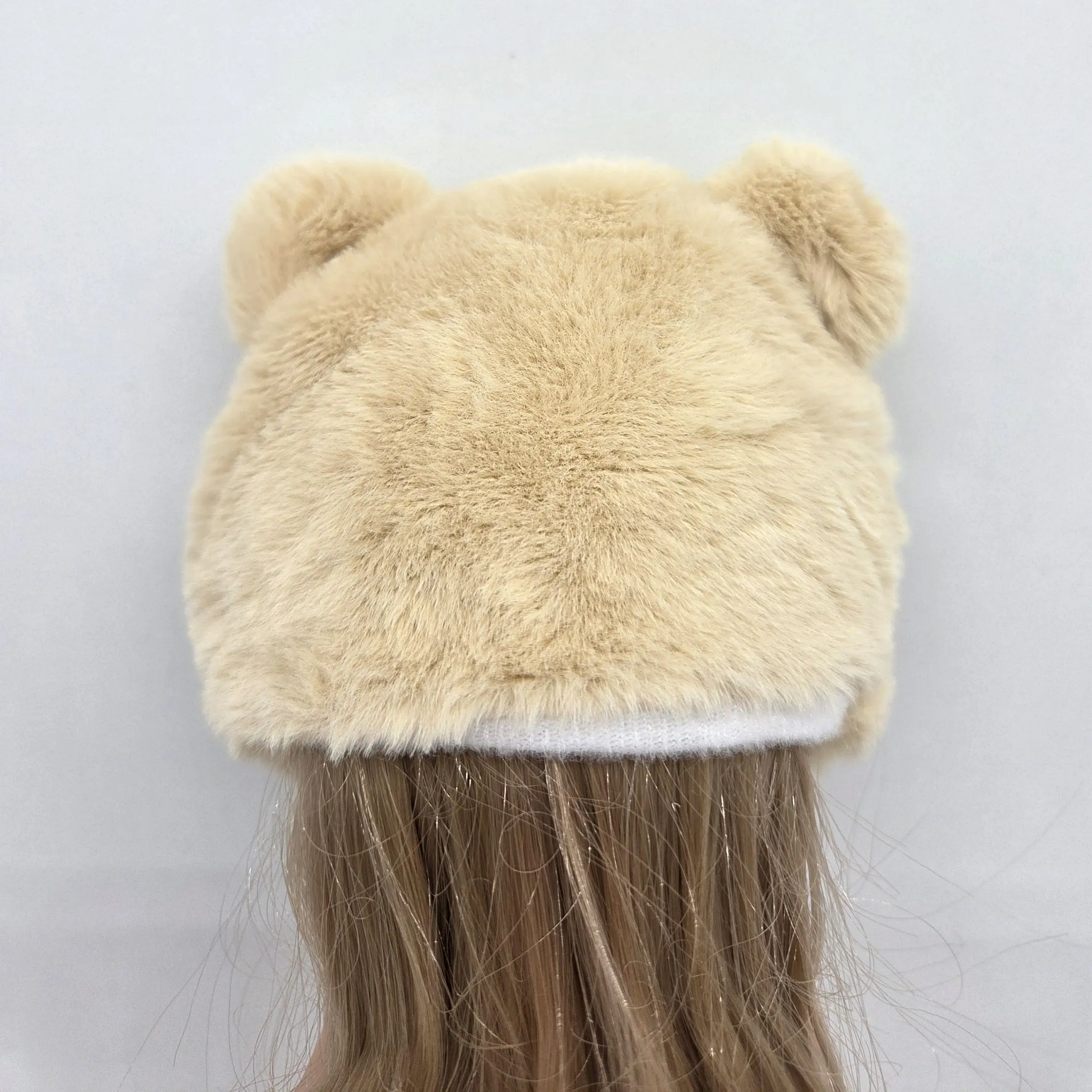 Шапочка плюшевая для кукол Капибара обхват 23см 278-02 для кукол | 3