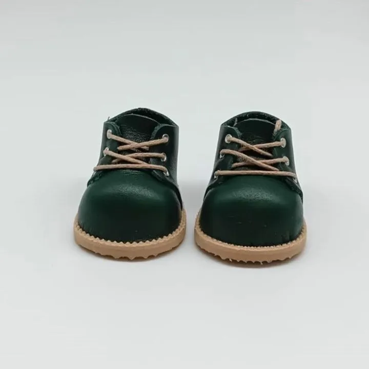 Ботиночки Б-133 натур.кожа цв.тёмно-зелёный (36) 5,5см для кукол