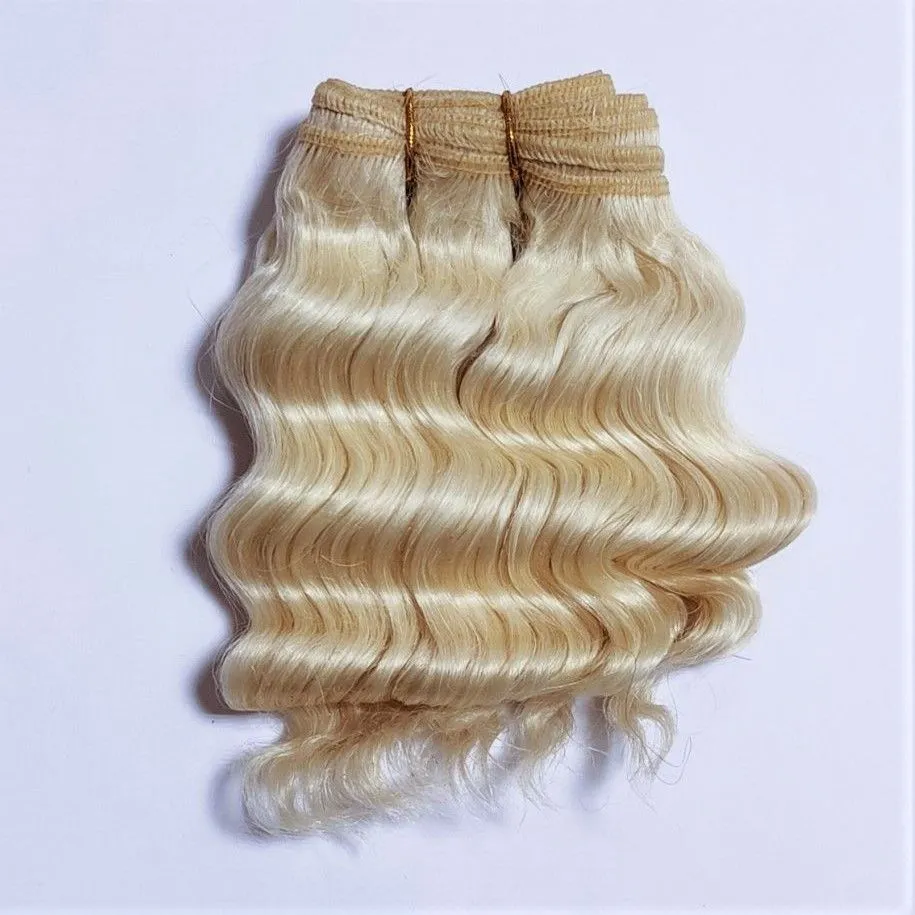 Трессы козочка голливудские волны цв.613 блонд упаковка 2-2,5м для кукол | 1