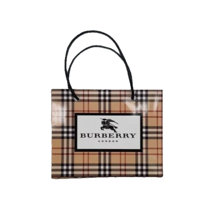 Миниатюрные пакеты с логотипом Burberry клетка для кукол