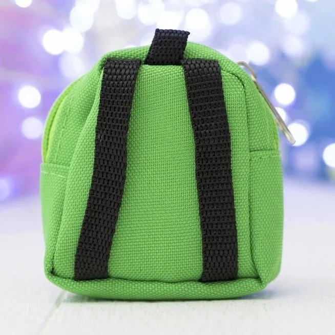 Рюкзак Спорт 3*6,5*8см цв.зелёный 4447425 для кукол | 1