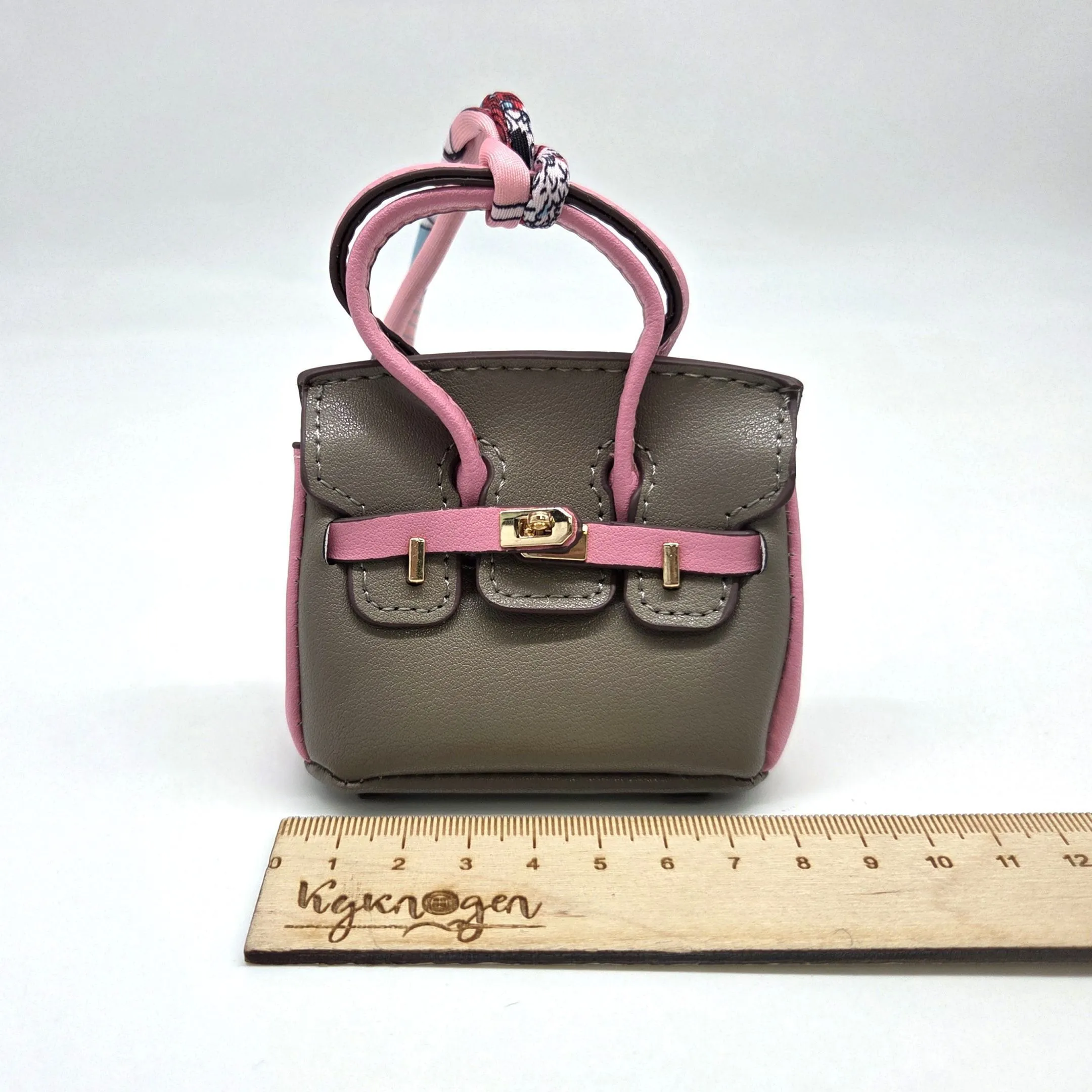 Сумка 7*7,5*3см цв.коричневый/розовый (21) С-156 для кукол | 1