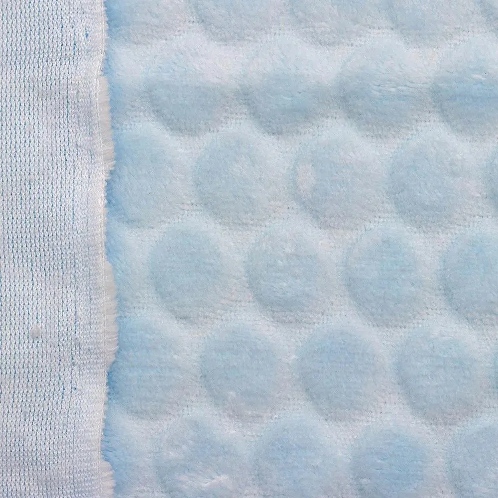 Плюш Шарики 45*50см цв.голубой, ворс 2,5мм 617781 для кукол | 2