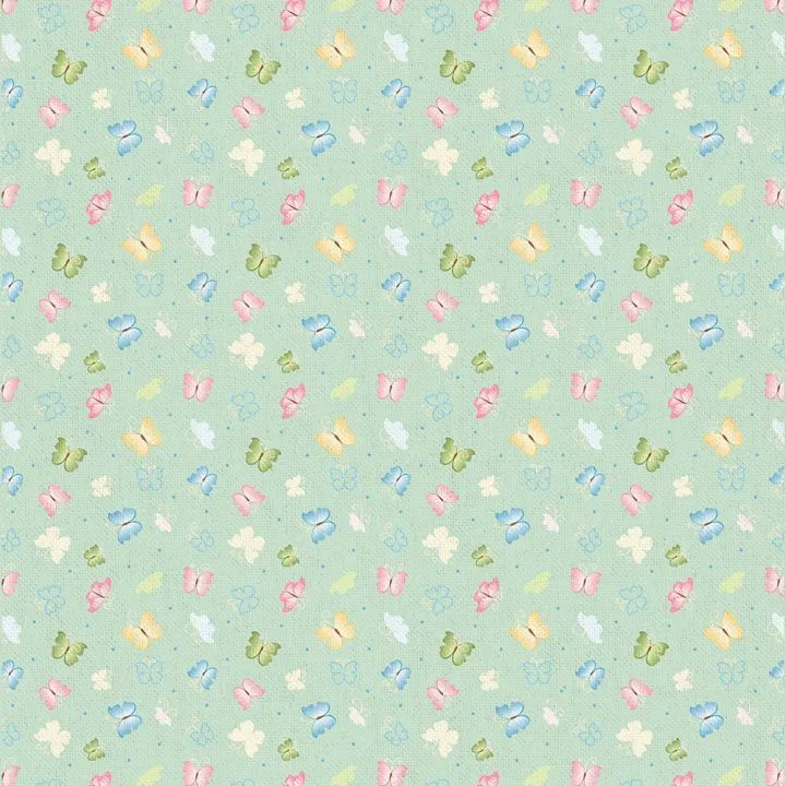 Ткань хлопковая НЕЖНАЯ ИСТОРИЯ 50*55см цв.НИ-04 зеленый для кукол