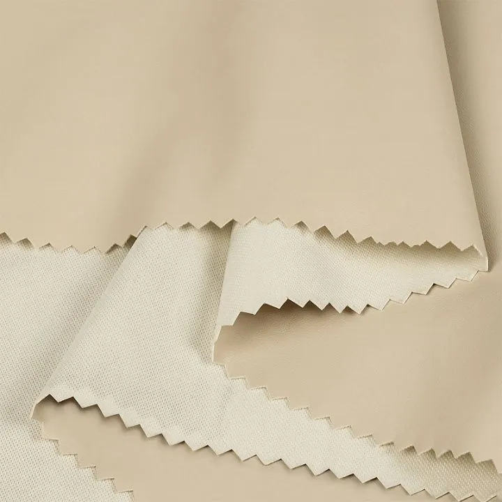 Кожа искусственная на трикотаже 50*45см цв.09 молочный TBY.Lth.3129.9 для кукол