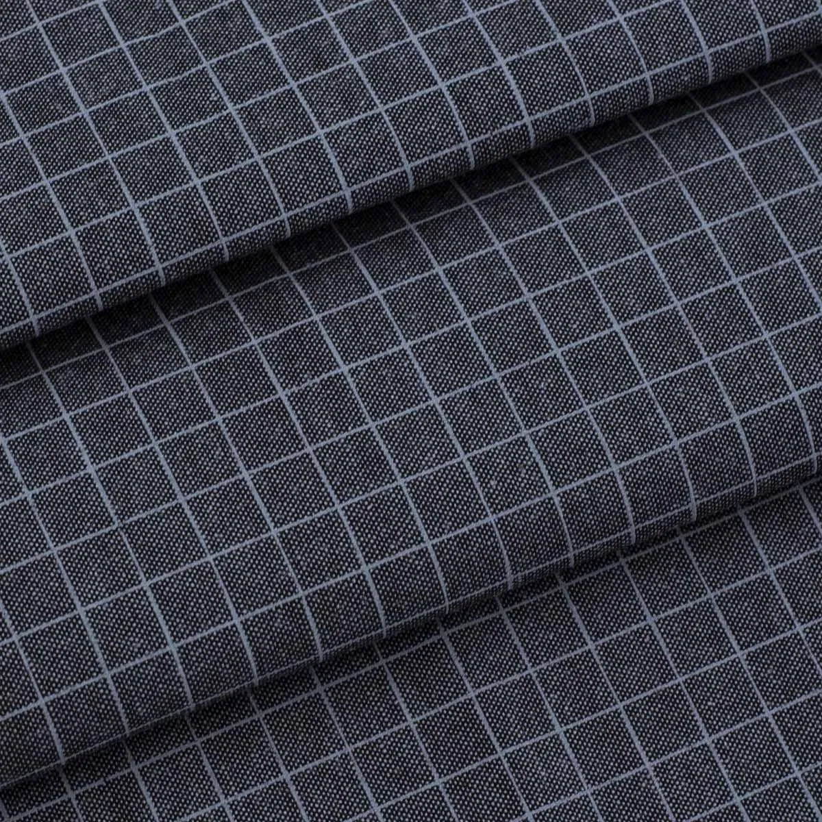 Ткань с принтом 512-8 'клетка', 50*70см (100% п/э), цв. синий арт.25107 для кукол | 1