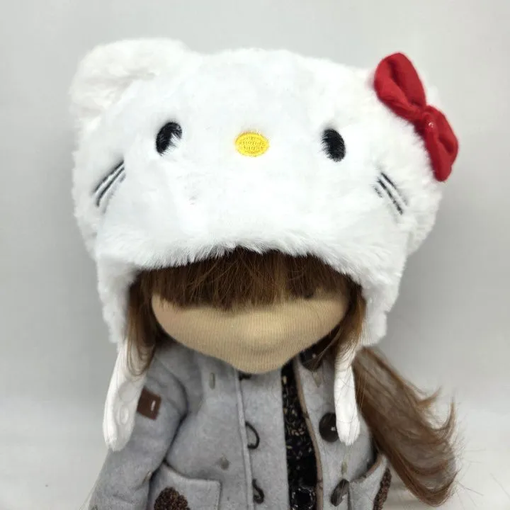 Шапочка плюшевая для кукол Китти обхват 32см 280-01 для кукол