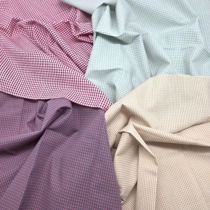 Набор ткани хлопок Клетка (4 шт.) 28139 для кукол | 1