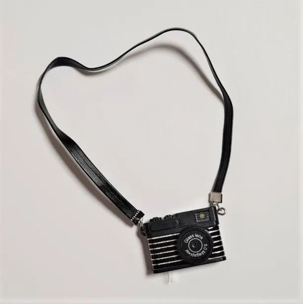 Фотоаппарат на ремешке 4*3*1,3см 1шт. цв.чёрный Ф-07 для кукол | 1