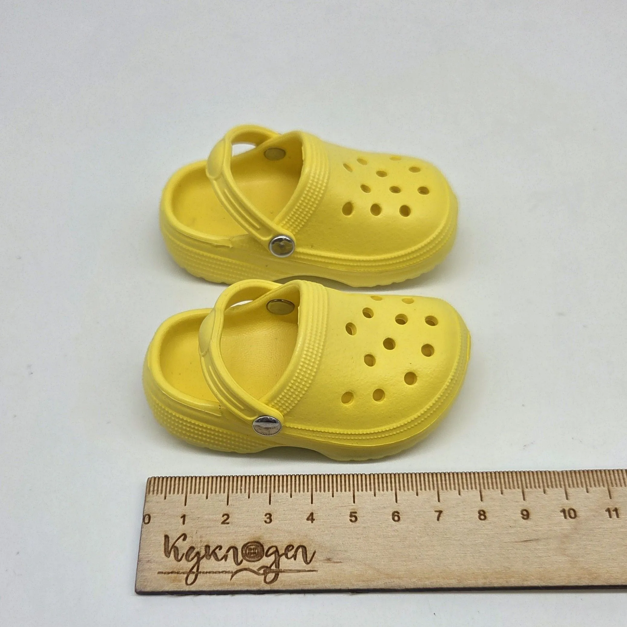 Кроксы 8,3см цв.жёлтый (10) К-187 для кукол | 2