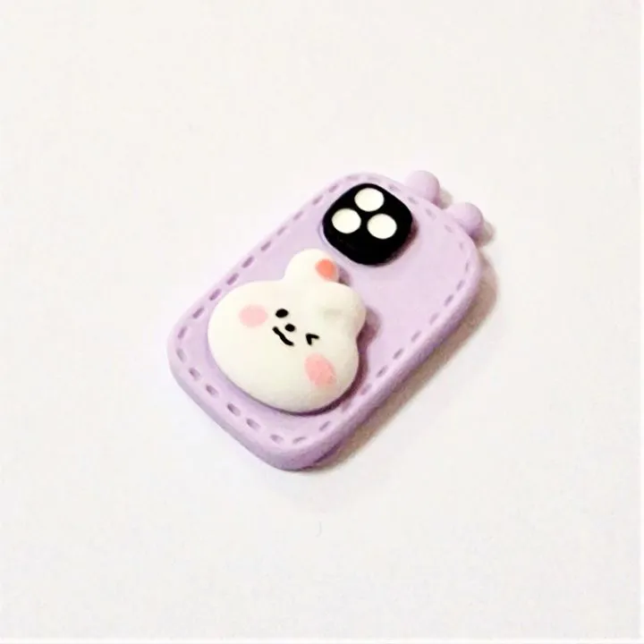 Мобильный телефон Зайка цв.сиреневый 2,8*1,6см МБ-07 для кукол