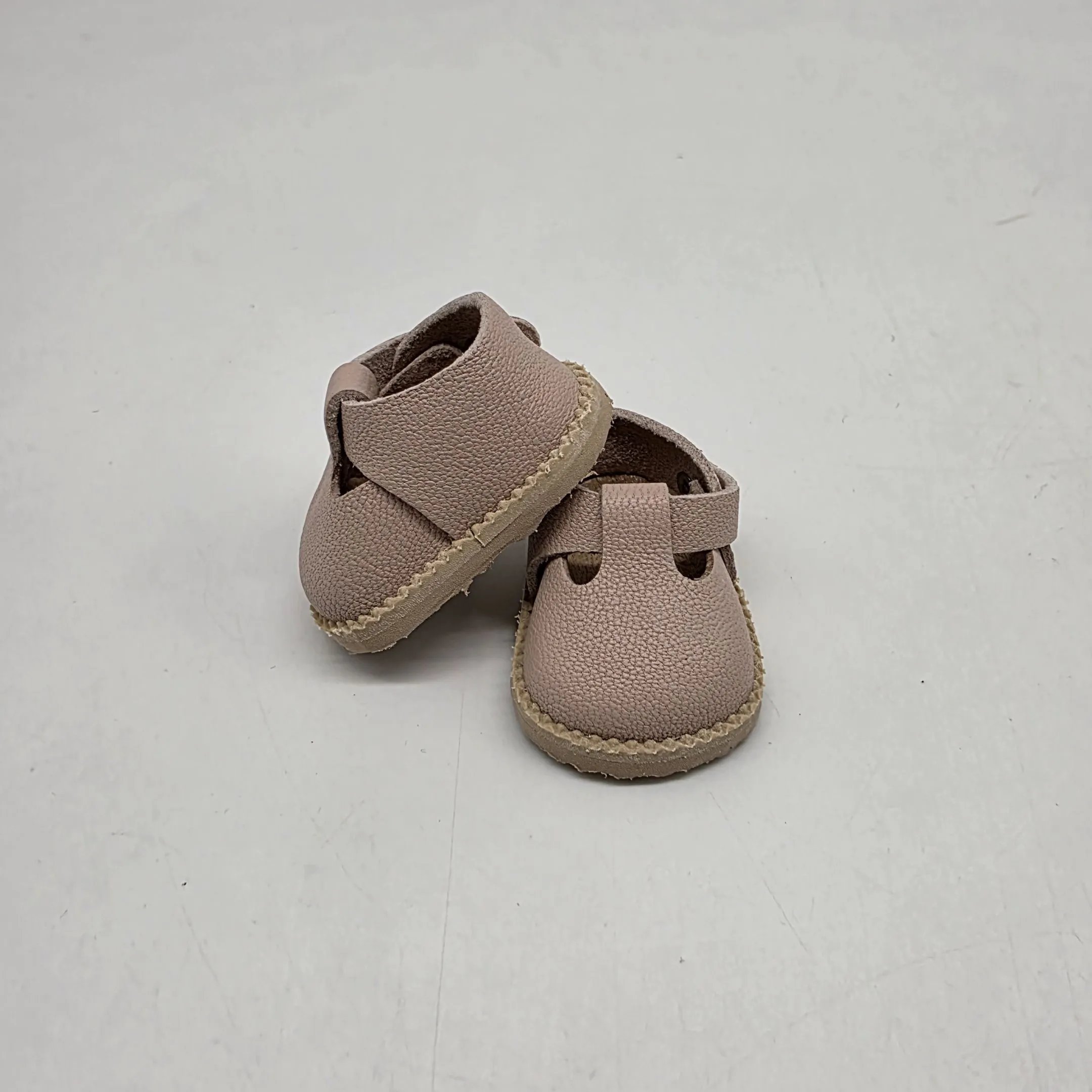 Туфли-сандалии Т-158 для МиниМии натур.кожа цв.пудра (02) 4,7см для кукол | 3